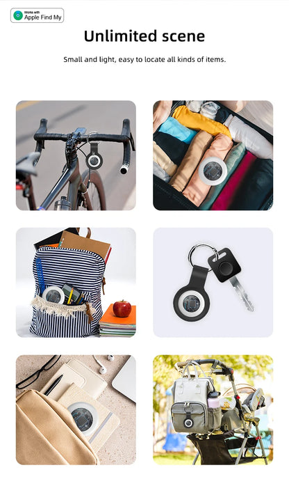 Timethinker Smart Bluetooth GPS Tracker Airtag Work with Apple Find My APP ITag Anti Lost Locator