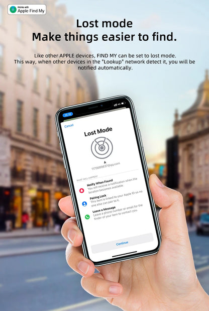 Timethinker Smart Bluetooth GPS Tracker Airtag Work with Apple Find My APP ITag Anti Lost Locator