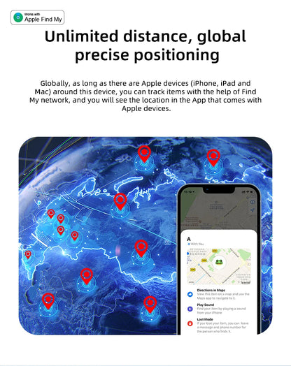 Timethinker Smart Bluetooth GPS Tracker Airtag Work with Apple Find My APP ITag Anti Lost Locator